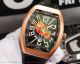 AAA Replica Franck Muller Vanguard Yachting Dragon King V45 Rose Gold Diamond Case Green Face Watch (4)_th.jpg